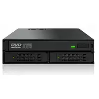 Icy Dock MB994IPO-3SB panel bahía disco duro 2x 2,5" Bandeja para disco duro Negro