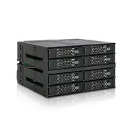 Icy Dock MB508SP-B panel bahía disco duro 2x 5,25" Panel de instalación Negro