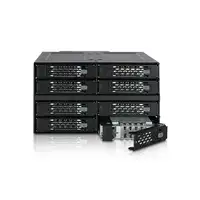 Icy Dock MB508SP-B panel bahía disco duro 2x 5,25" Panel de instalación Negro
