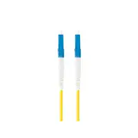 Lanberg FO-LULU-SS11-0100-YE Cable de fibra óptica e InfiniBand 10 m LC Amarillo