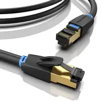 Vention Cable de Red RJ45 SFTP IKABI Cat.8/ 3m/ Negro