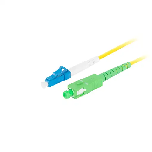 Lanberg FO-LUSA-SS11-0050-YE Cable de fibra óptica e InfiniBand 5 m LC SC Amarillo