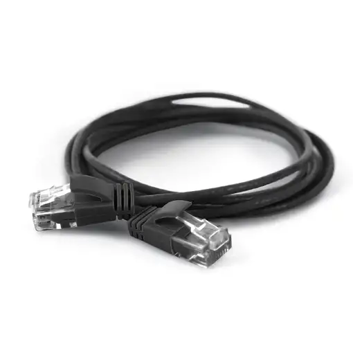 Wantec 7317 cable de red Negro 5 m Cat6a U/UTP (UTP)