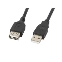 Lanberg CA-USBE-10CC-0050-BK cable USB USB 2.0 5 m USB A Negro