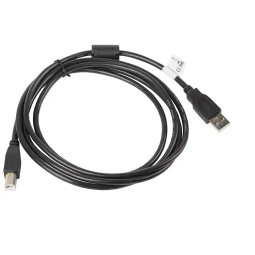 Lanberg CA-USBA-11CC-0018-BK cable USB USB 2.0 1,8 m USB B Negro