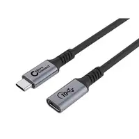 Microconnect USB3.2CC2EX cable USB USB4 Gen 2x2 2 m USB C Negro