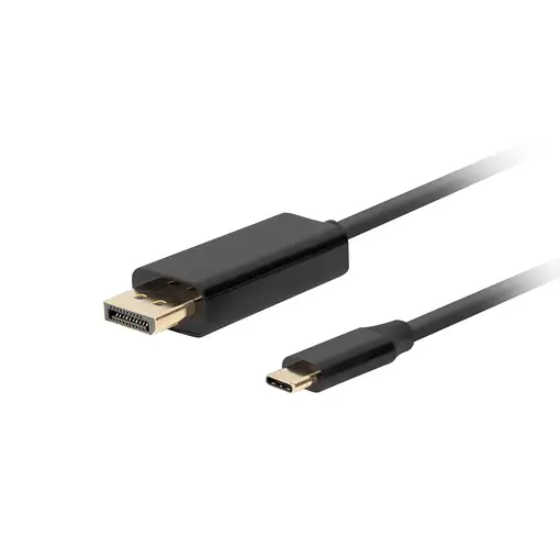 Lanberg CA-CMDP-10CU-0030-BK adaptador de cable de vídeo 3 m USB Tipo C DisplayPor