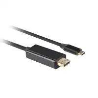 Lanberg CA-CMDP-10CU-0030-BK adaptador de cable de vídeo 3 m USB Tipo C DisplayPor