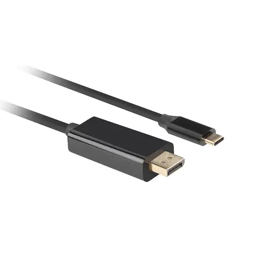 Lanberg CA-CMDP-10CU-0030-BK adaptador de cable de vídeo 3 m USB Tipo C DisplayPor