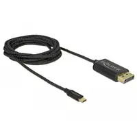 DeLOCK 83710 adaptador de cable de vídeo 2 m USB Tipo C DisplayPort Negro