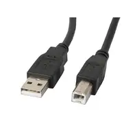 Lanberg CA-USBA-10CC-0010-BK cable USB USB 2.0 1 m USB B Negro