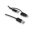 ICY BOX IB-CB032 cable USB USB 3.2 Gen 1 (3.1 Gen 1) 1 m USB B USB A Negro