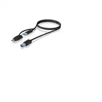 ICY BOX IB-CB032 cable USB USB 3.2 Gen 1 (3.1 Gen 1) 1 m USB B USB A Negro