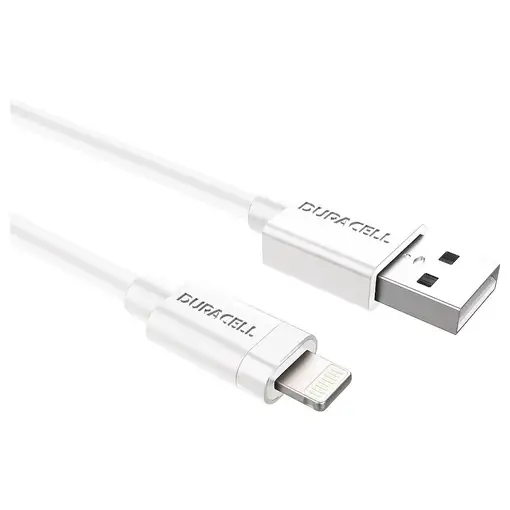 Duracell USB5012W cable de conector Lightning 1 m Blanco
