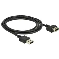 DeLOCK 2m 2xUSB2.0-A cable USB USB 2.0 USB A Negro