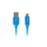 Lanberg CA-USBM-20CU-0018-BL cable USB USB 2.0 1,8 m Micro-USB A USB A Azul