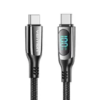 Vention Cable USB 2.0 Tipo-C 5A 100W TAYBAV/ USB Tipo-C Macho - USB Tipo-C Macho/