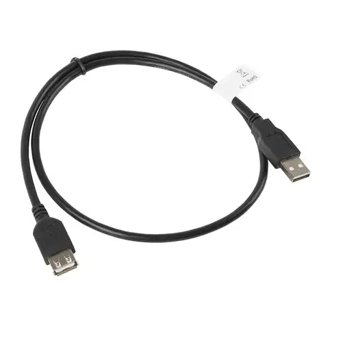 Lanberg CA-USBE-10CC-0007-BK cable USB USB 2.0 0,7 m USB A Negro