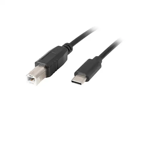 Lanberg CA-USBA-13CC-0018-BK cable USB USB 2.0 1,8 m USB B USB C Negro