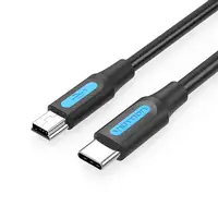 Vention Cable USB 2.0 Tipo-C COWBG/ USB Tipo-C Macho - MiniUSB Macho/ 1.5m/ Negro