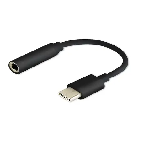 Savio AK-35/B cambiador de género para cable USB Type 3.1 C Jack 3.5mm Negro