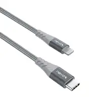 nevox 1886 cable de conector Lightning 2 m Gris, Plata