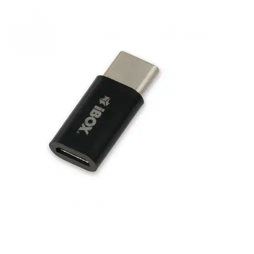 iBox IAMCS2 cambiador de género para cable USB C micro-USB Negro
