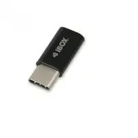 iBox IAMCS2 cambiador de género para cable USB C micro-USB Negro