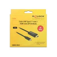 DeLOCK 85292 adaptador de cable de vídeo 3 m USB Tipo C HDMI Negro