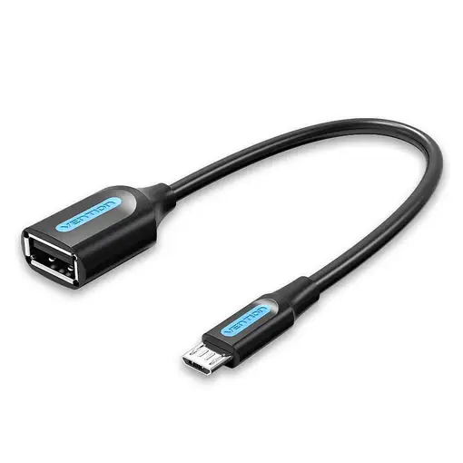 Vention Cable USB 2.0 CCUBB/ MicroUSB Macho - USB Hembra/ 480Mbps/ 15cm/ Negro