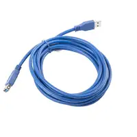 Lanberg CA-US3E-10CC-0030-B cable USB 3 m USB A Azul