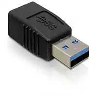 DeLOCK USB 3.0-A Adapter USB-A Negro