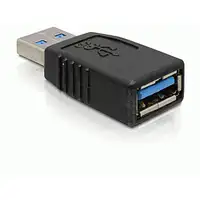 DeLOCK USB 3.0-A Adapter USB-A Negro