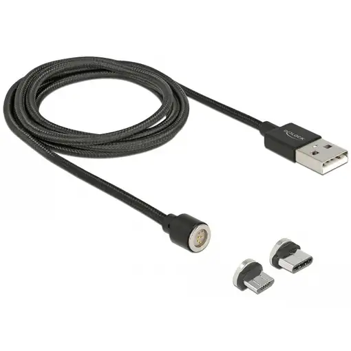 DeLOCK 85723 cable USB USB 2.0 1,1 m USB A USB C/Micro-USB B Negro
