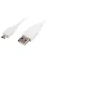 Sharkoon 1.5m, Micro-USB2.0-B/USB2.0-A cable USB 1,5 m USB A Micro-USB B Blanco
