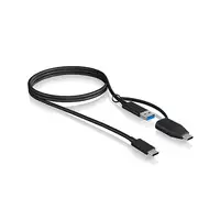ICY BOX IB-CB034 cable USB USB 3.2 Gen 2 (3.1 Gen 2) 1 m USB C USB A Negro