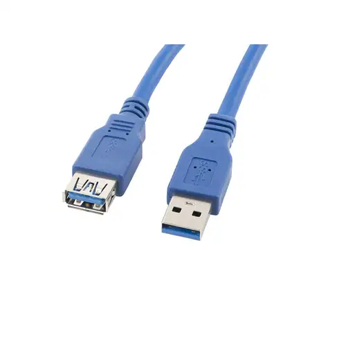 Lanberg CA-US3E-10CC-0018-B cable USB 1,8 m USB A Azul