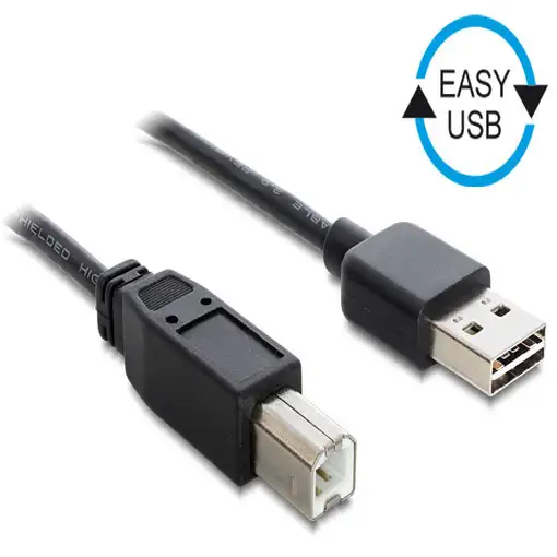 DeLOCK 1m USB 2.0 A - B m/m cable USB USB A USB B Negro