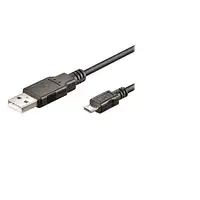 Ewent EC1019 cable USB USB 2.0 1 m Micro-USB A USB A Negro