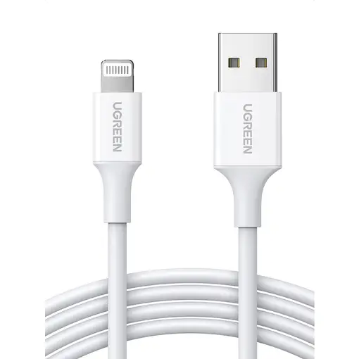 Ugreen cable USB 2.0 A lightning 2m, 5V/2.4A iPhone 7 / 7plus / 6S/ 6 / 6 Plus, iP