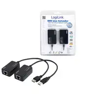 LogiLink Line Extender USB via CAT5/6 tarjeta y adaptador de interfaz