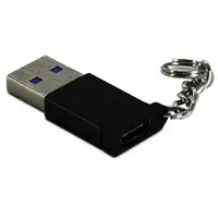 Inter-Tech 88885460 cambiador de género para cable USB Type C USB Type A Negro