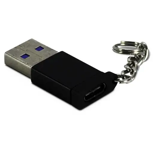 Inter-Tech 88885460 cambiador de género para cable USB Type C USB Type A Negro