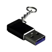 Inter-Tech 88885460 cambiador de género para cable USB Type C USB Type A Negro