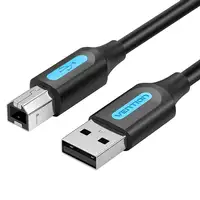 Vention Cable USB 2.0 Impresora COQBG/ USB Tipo-B Macho - USB Macho/ 1.5m/ Negro