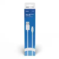 Savio CL-125 cable USB USB 2.0 1 m USB A USB C Blanco