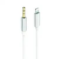 2GO 797218 cable de audio 1 m 3,5mm Lightning Blanco