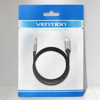 Vention Cable Conversor Audio BGKHF/ USB Tipo-C Macho - Jack 3.5 Macho/ 1m/ Gris