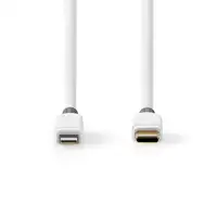 Nedis CCBP39650WT20 cable de conector Lightning 2 m Blanco