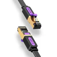 Vention Cable de Red RJ45 STP ICABF Cat.7/ 1m/ Negro